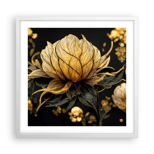 Poster în ramă albă - Fragilitate subtilă - 50x50 cm