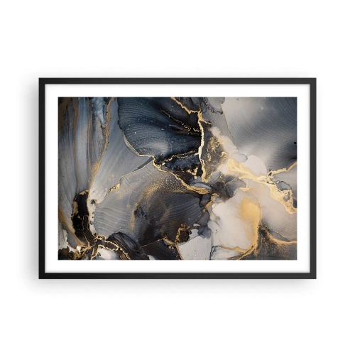 Poster în ramă neagră - Viața unei pietre - 70x50 cm
