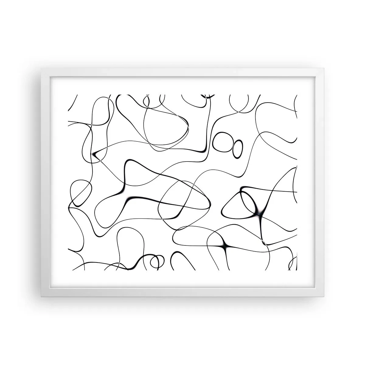 Poster în ramă albă - Căile vieții, căile destinului - 50x40 cm