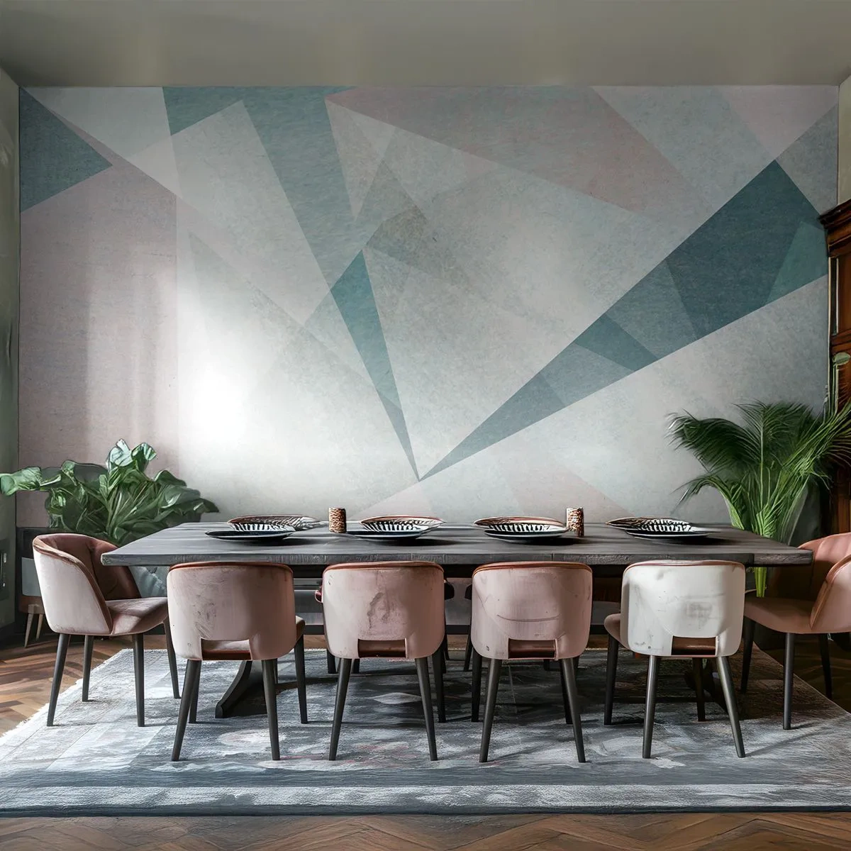 Tapet Standard Eco - Calm și totuși dinamic - Abstracția, Bucată, Model modern - 400x280 cm