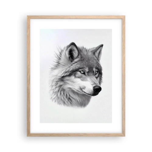 Poster în ramă de stejar deschis - Alfa - fără îndoială - 40x50 cm