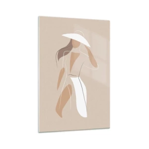 Tablou pe sticlă - Moda este distractivă - 70x100 cm