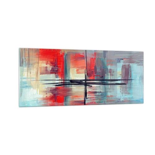 Tablou pe sticlă - Peisaj dintr-o dimensiune necunoscută - 100x40 cm