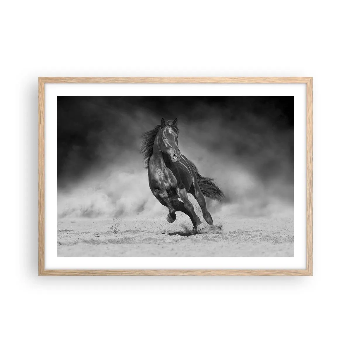 Poster în ramă de stejar deschis - Dorința emirului - 70x50 cm