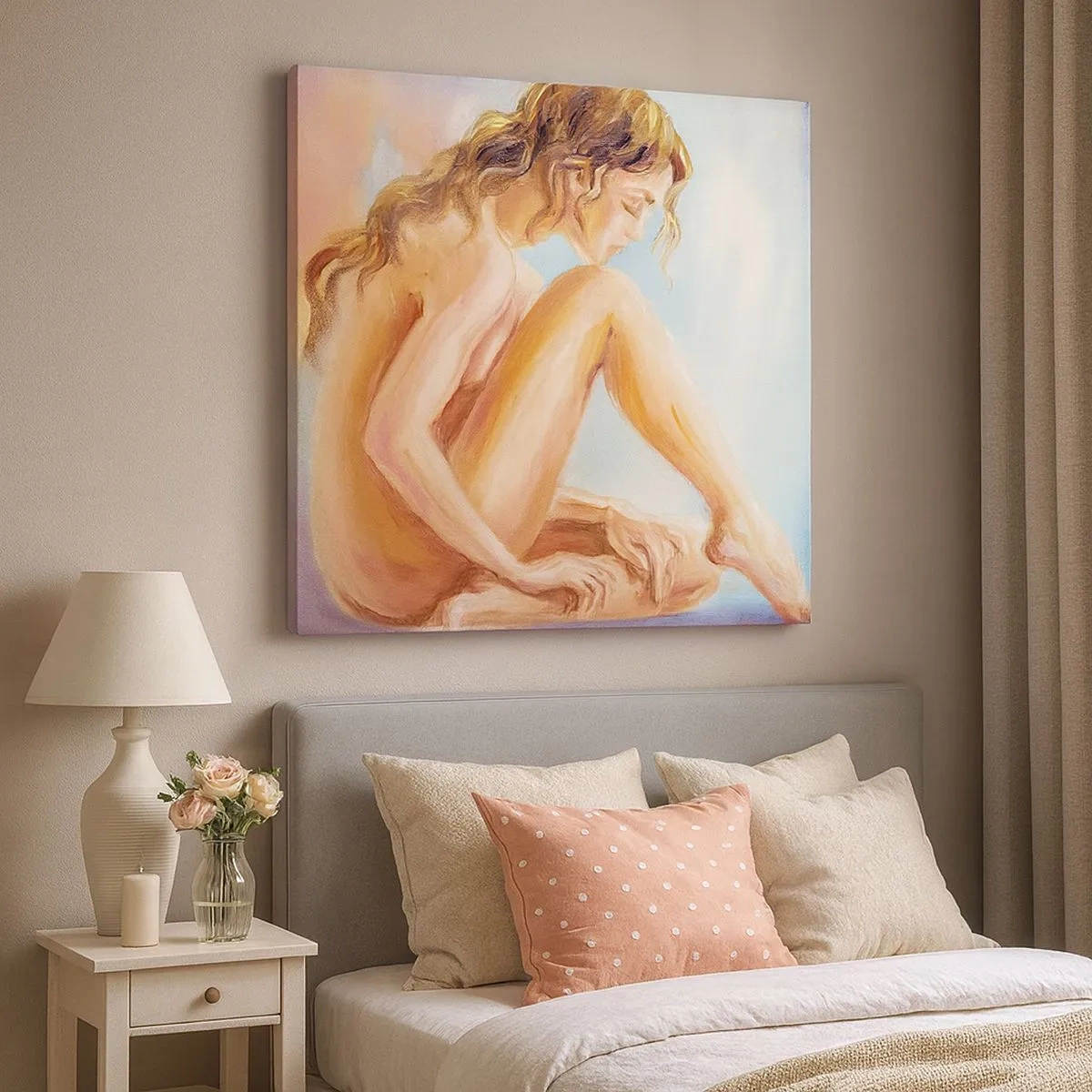 Tablou pe pânză - Gest de tinerețe - 30x30 cm