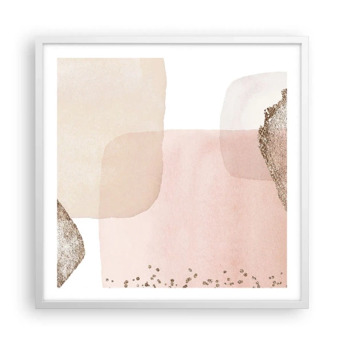 Poster în ramă albă - O privire prin culoare - 60x60 cm