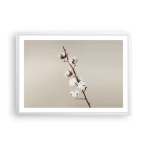 Poster în ramă albă - La sursa moliciunii - 70x50 cm