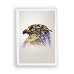 Poster în ramă albă - Portretul unui războinic - 70x100 cm