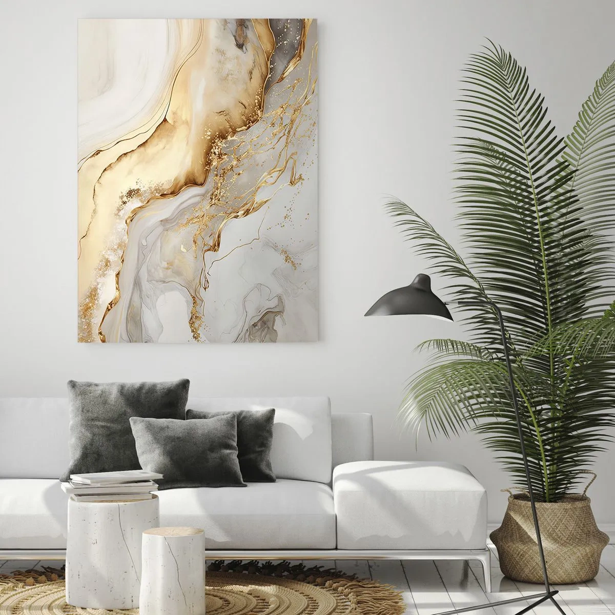Tablou pe sticlă - Abstracție: frumusețe și bunătate - 50x70 cm