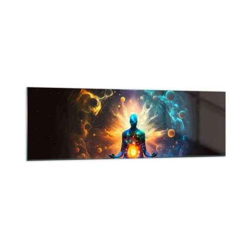 Tablou pe sticlă - Liniște cosmică - 160x50 cm