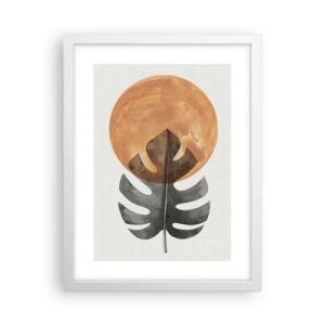 Poster în ramă albă - Doar soarele - 30x40 cm