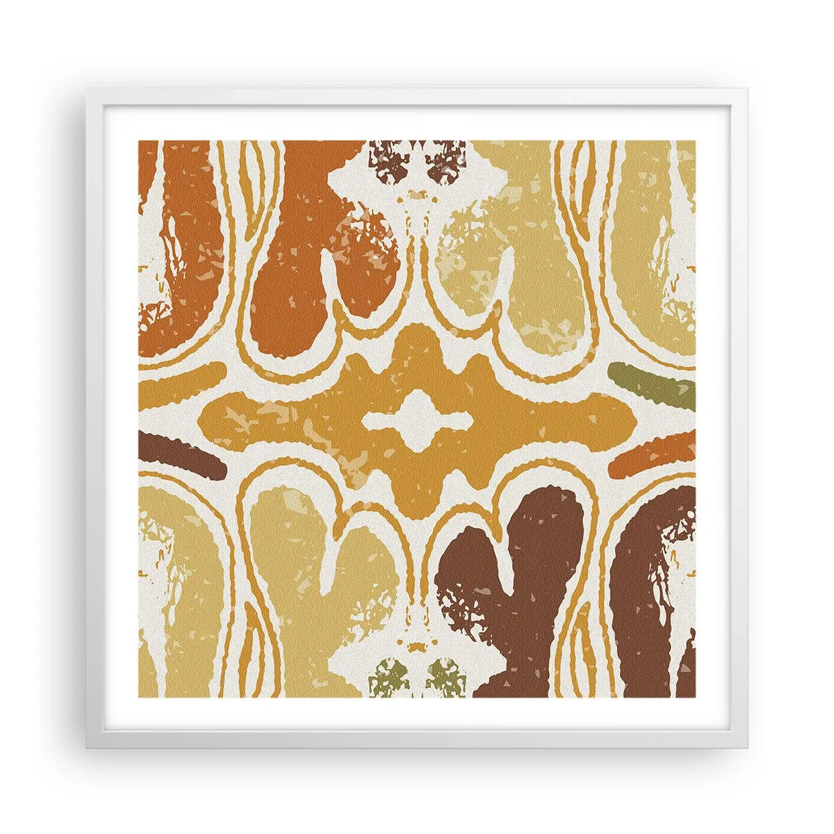 Poster în ramă albă - Abstracție sentimentală - 60x60 cm