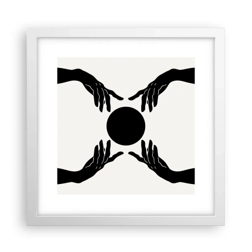 Poster în ramă albă - Semnul secret - 30x30 cm