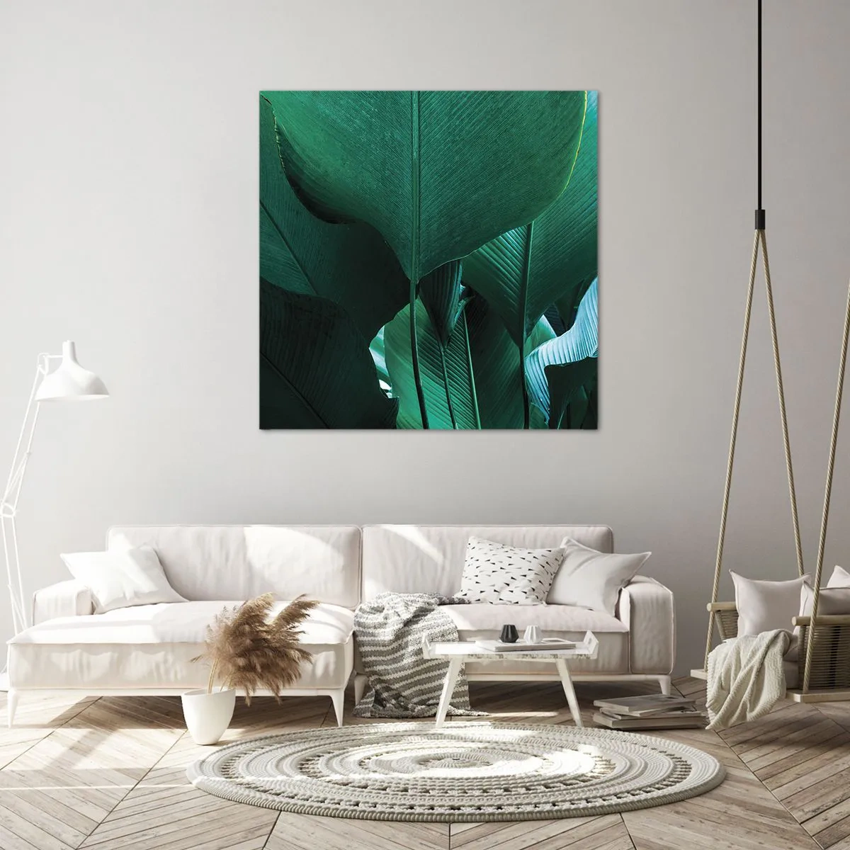 Tablou pe pânză - Cu frunza la lumină - 50x50 cm