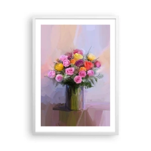 Poster în ramă albă - Frumusețe reținută - 50x70 cm