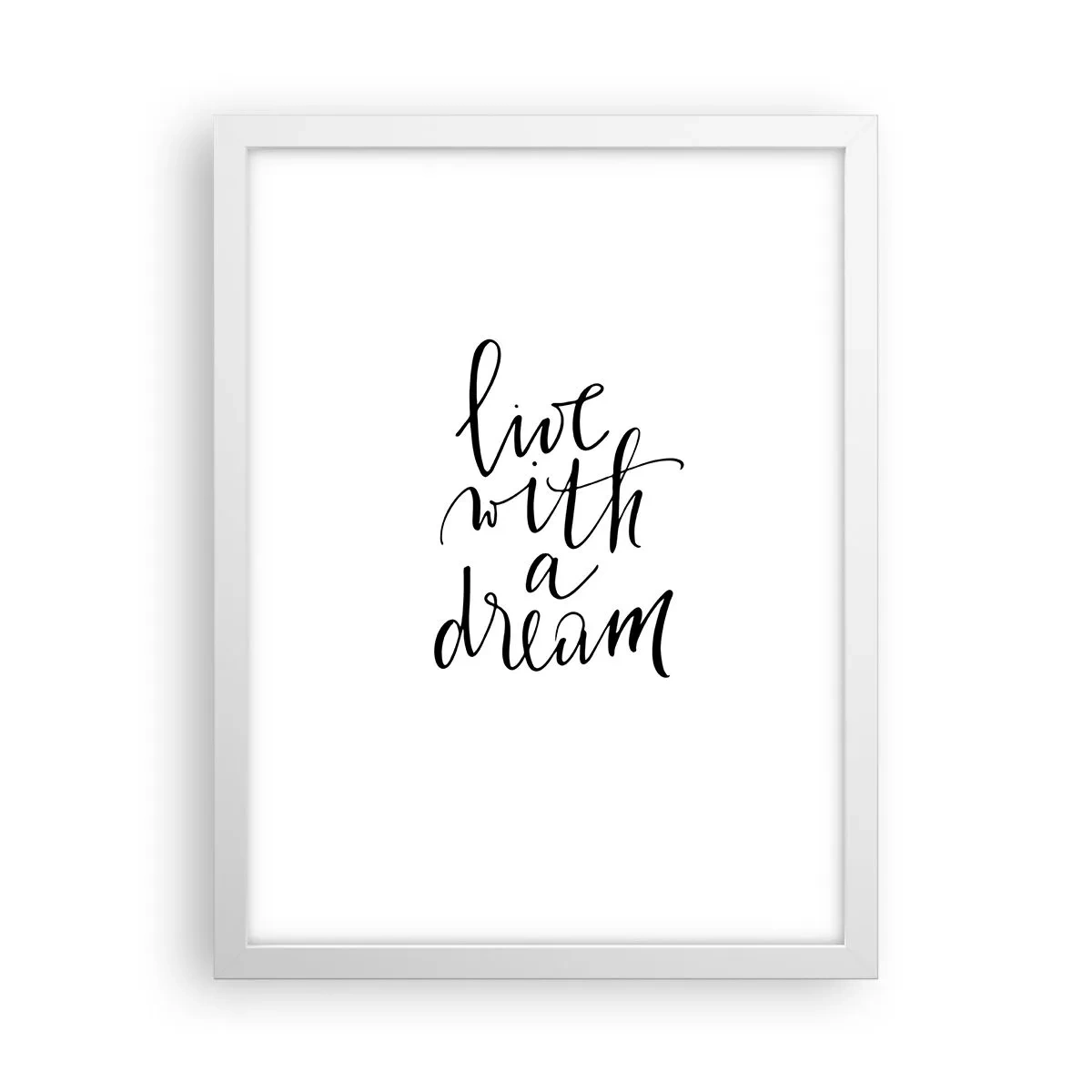 Poster în ramă albă - Of course - 30x40 cm