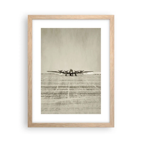 Poster în ramă de stejar deschis - Pregătit, ca întotdeauna - 30x40 cm