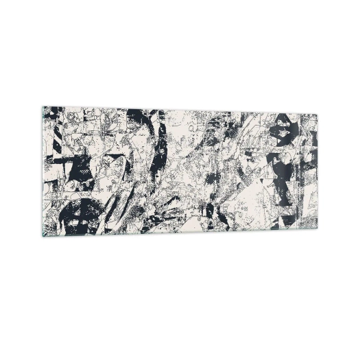 Tablou pe sticlă - Întrepătrunderea contrariilor - 100x40 cm