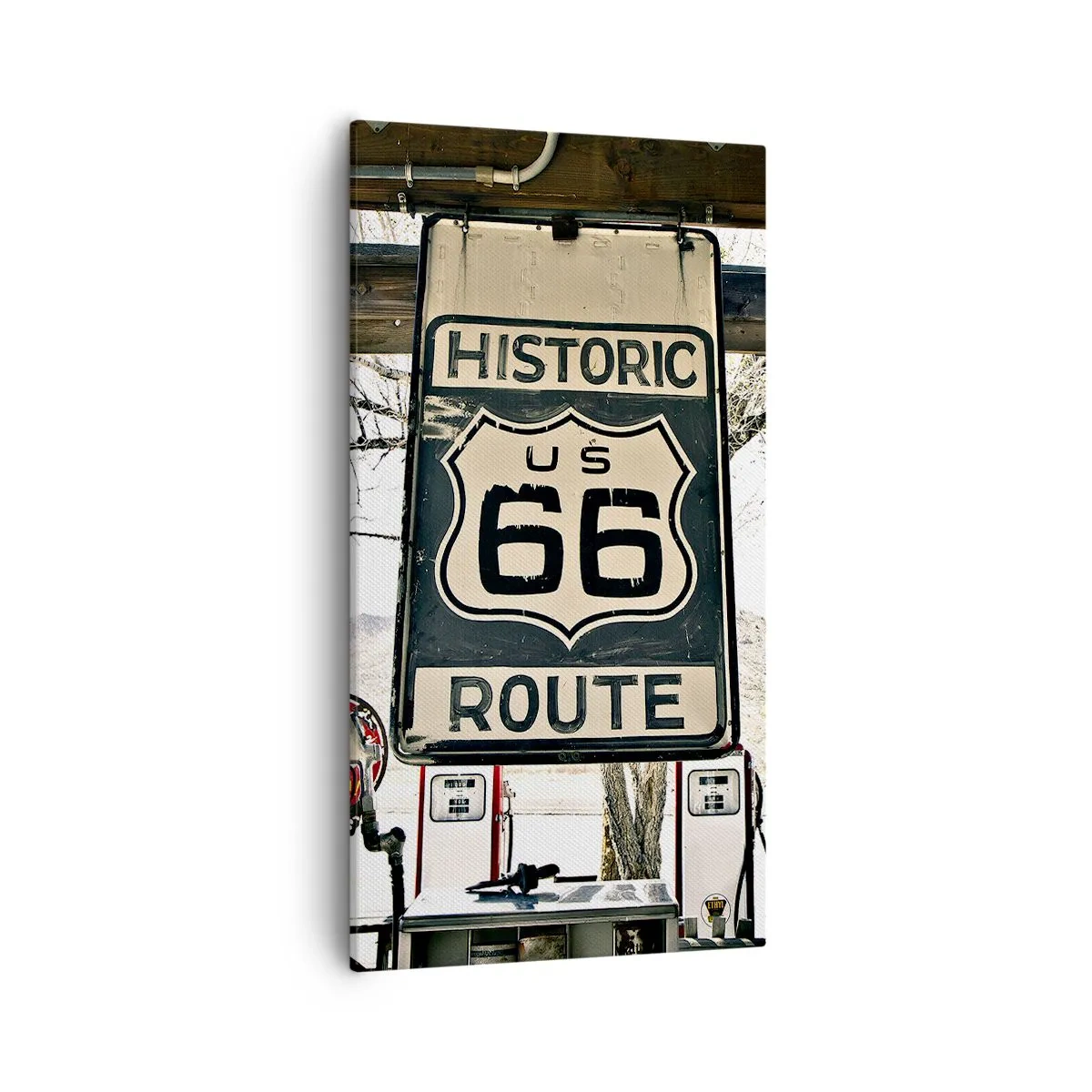 Tablou pe pânză - O călătorie americană retro - 55x100 cm