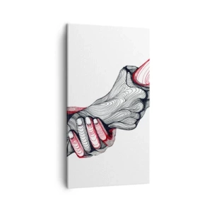 Tablou pe pânză - Ești pe mâini bune - 45x80 cm