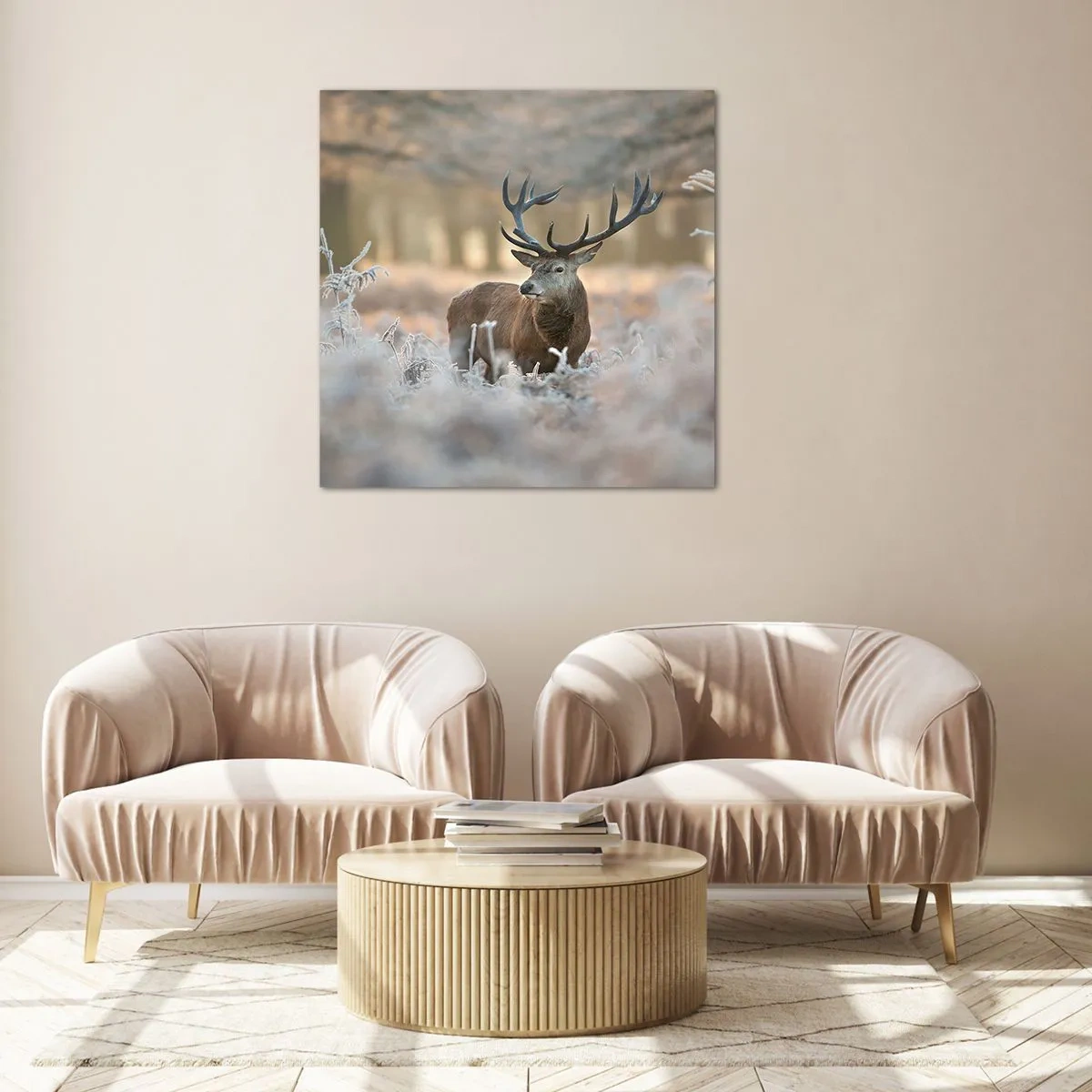 Tablou pe sticlă - O dimineață răcoroasă - 70x70 cm