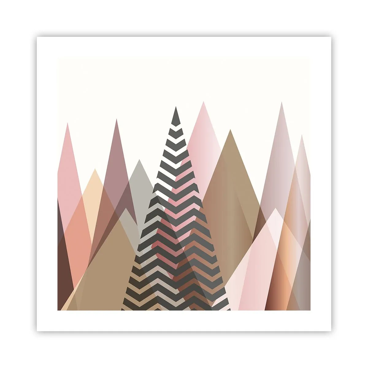 Poster - Construcție piramidală - 50x50 cm