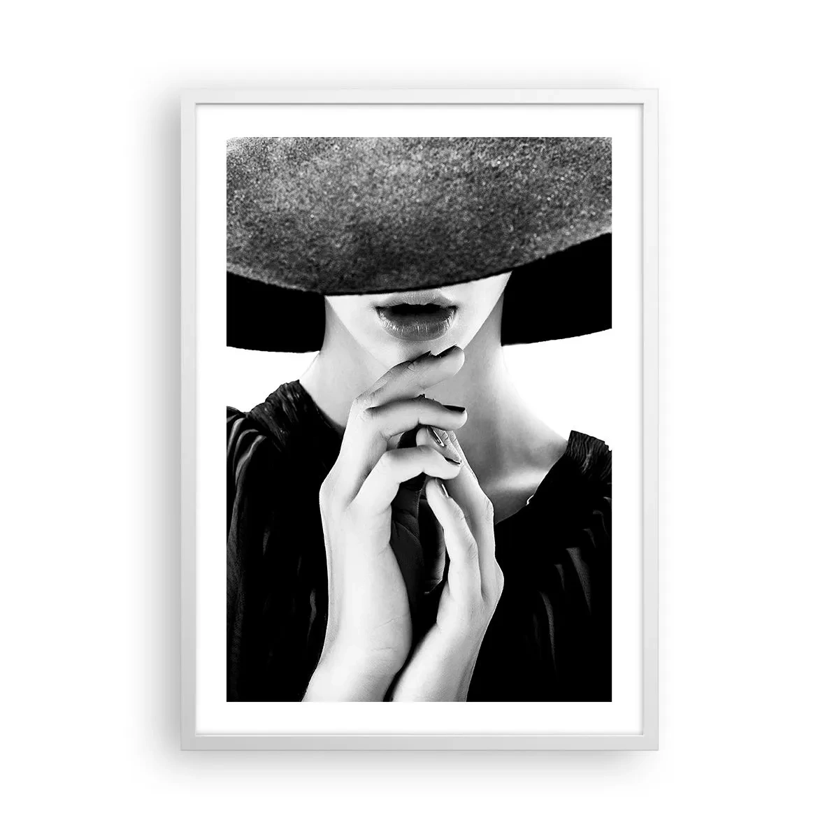 Poster în ramă albă - Frumusețea ascunsă - 50x70 cm