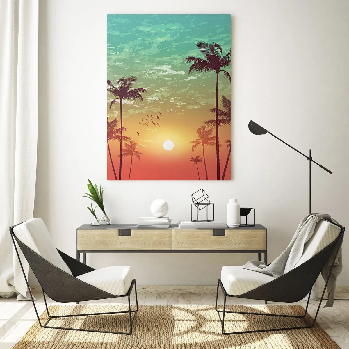 Tablou pe sticlă - Climate tropicale - 70x100 cm