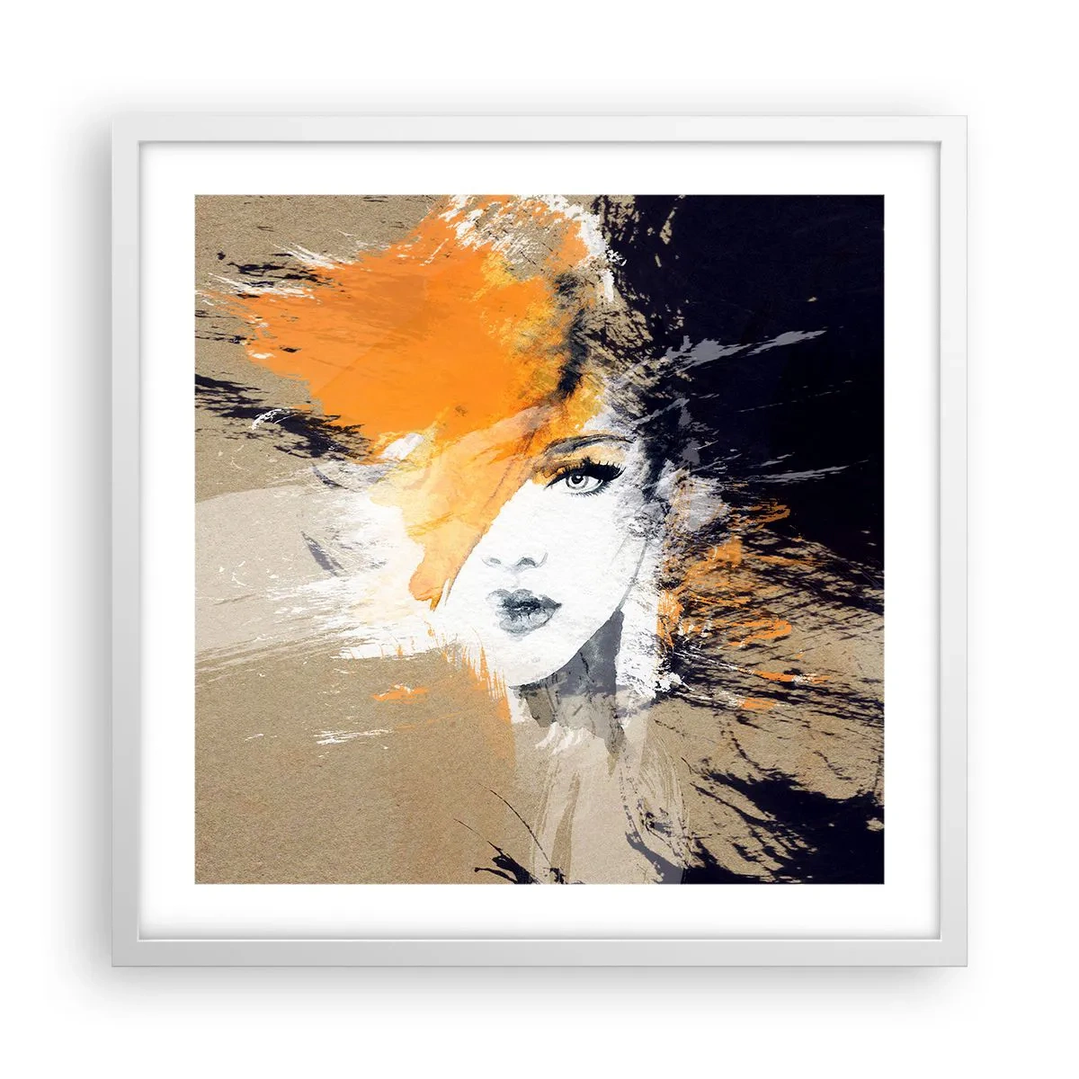 Poster în ramă albă - Și se face lumină - 50x50 cm