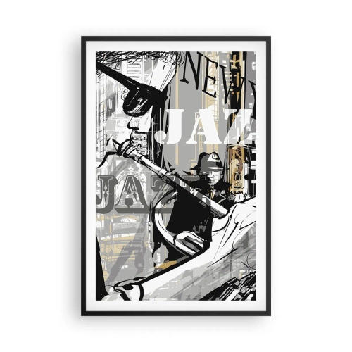 Poster în ramă neagră - În ritmul New York-ului - 61x91 cm