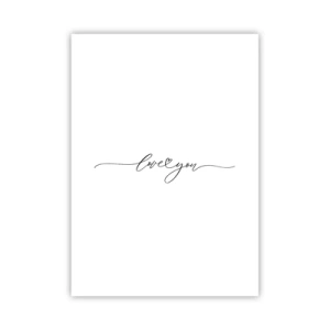 Poster - Negru pe alb - 50x70 cm