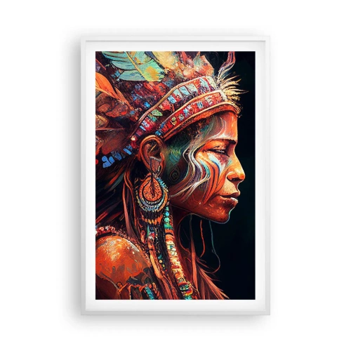 Poster în ramă albă - Ritual magic - 61x91 cm