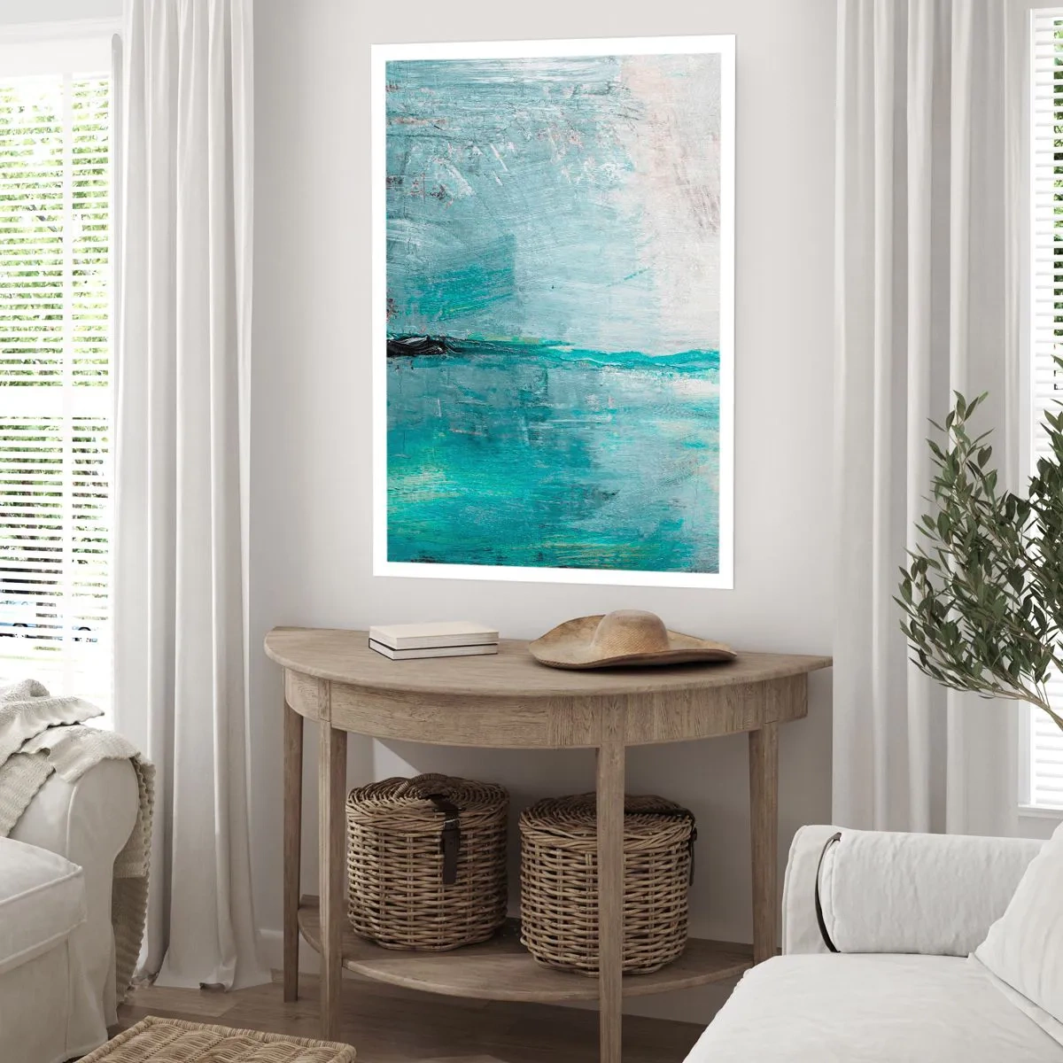 Poster - Orizontal în albastru - 61x91 cm