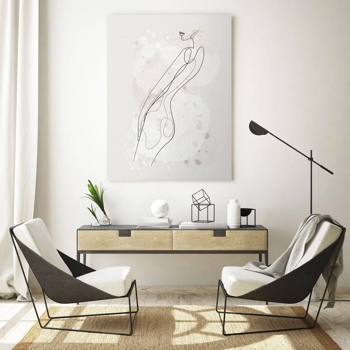 Tablou pe sticlă - Să rătăcești cu privirea - 50x70 cm