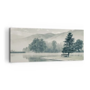 Tablou pe pânză - Lacul încă doarme - 100x40 cm