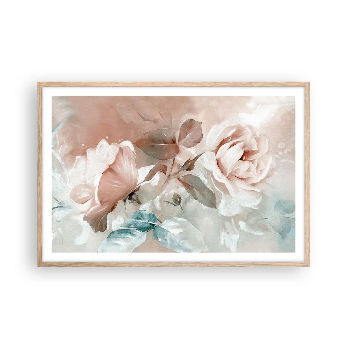 Poster în ramă de stejar deschis - Spiritul romantismului - 91x61 cm