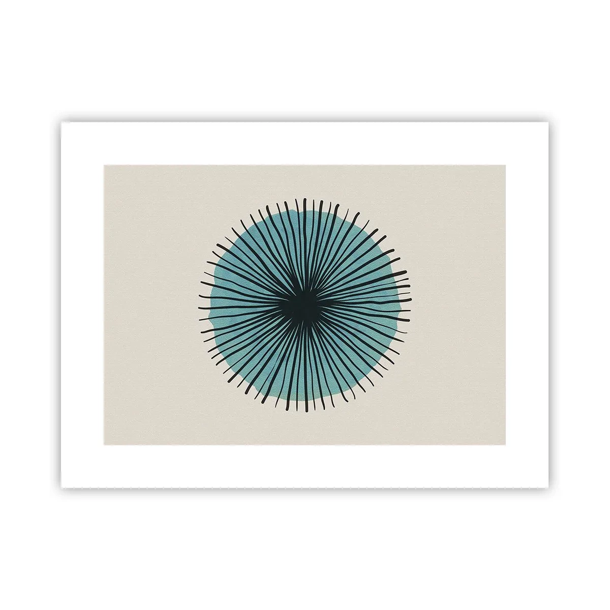 Poster - Radiant pe albastru - 40x30 cm