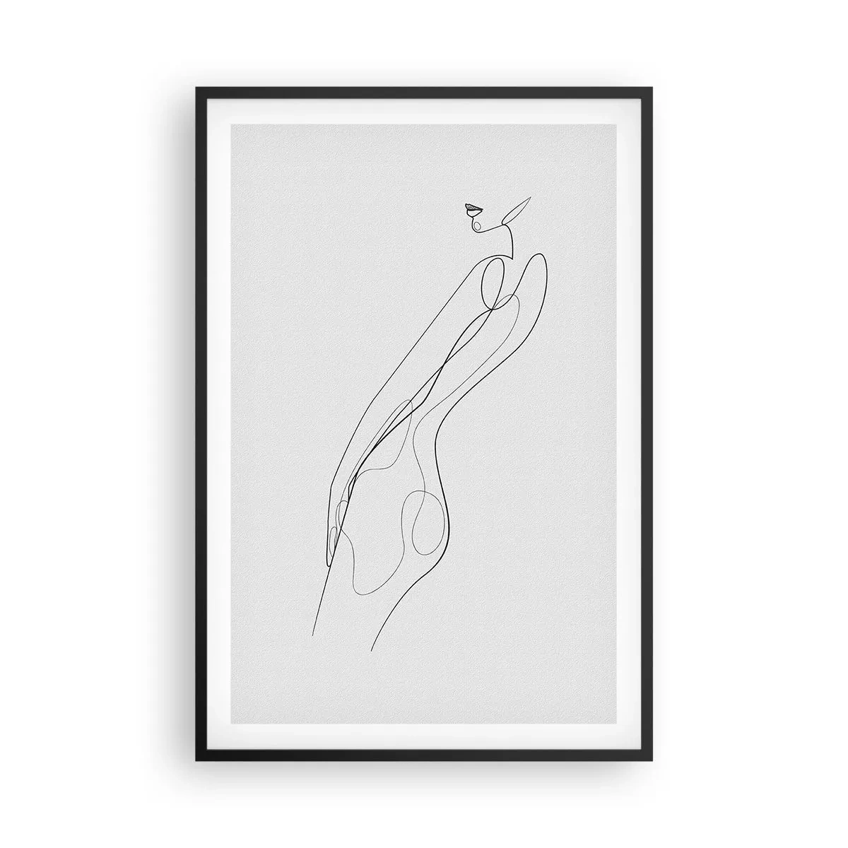 Poster în ramă neagră - Abia o promisiune - 61x91 cm
