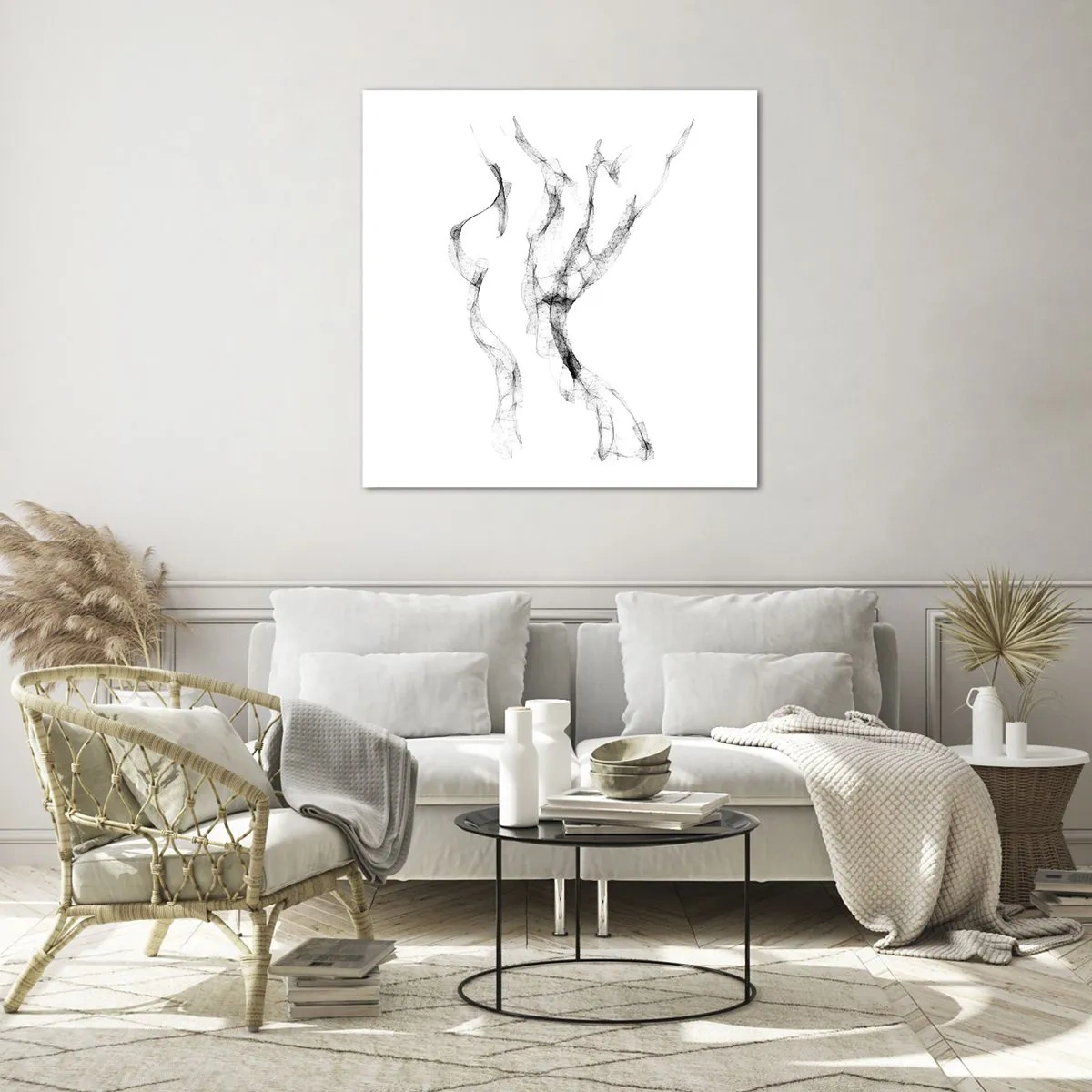 Tablou pe sticlă - Frumoasa și puternică - 50x50 cm