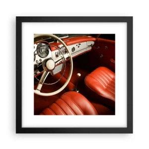 Poster în ramă neagră - Lux în stil vintage - 30x30 cm