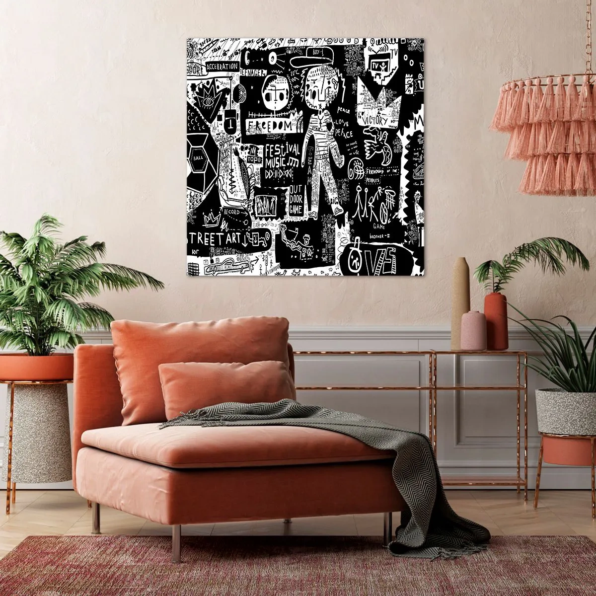 Tablou pe pânză - Tinerețea duhovnicească a legii și a bucuriei - 60x60 cm
