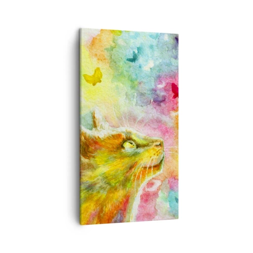 Tablou pe pânză - Raiul pisicilor - 45x80 cm