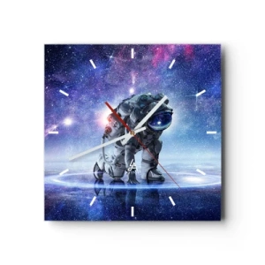 Ceas de perete - Ceas pe sticlă - Cerul înstelat de deasupra mea - 40x40 cm