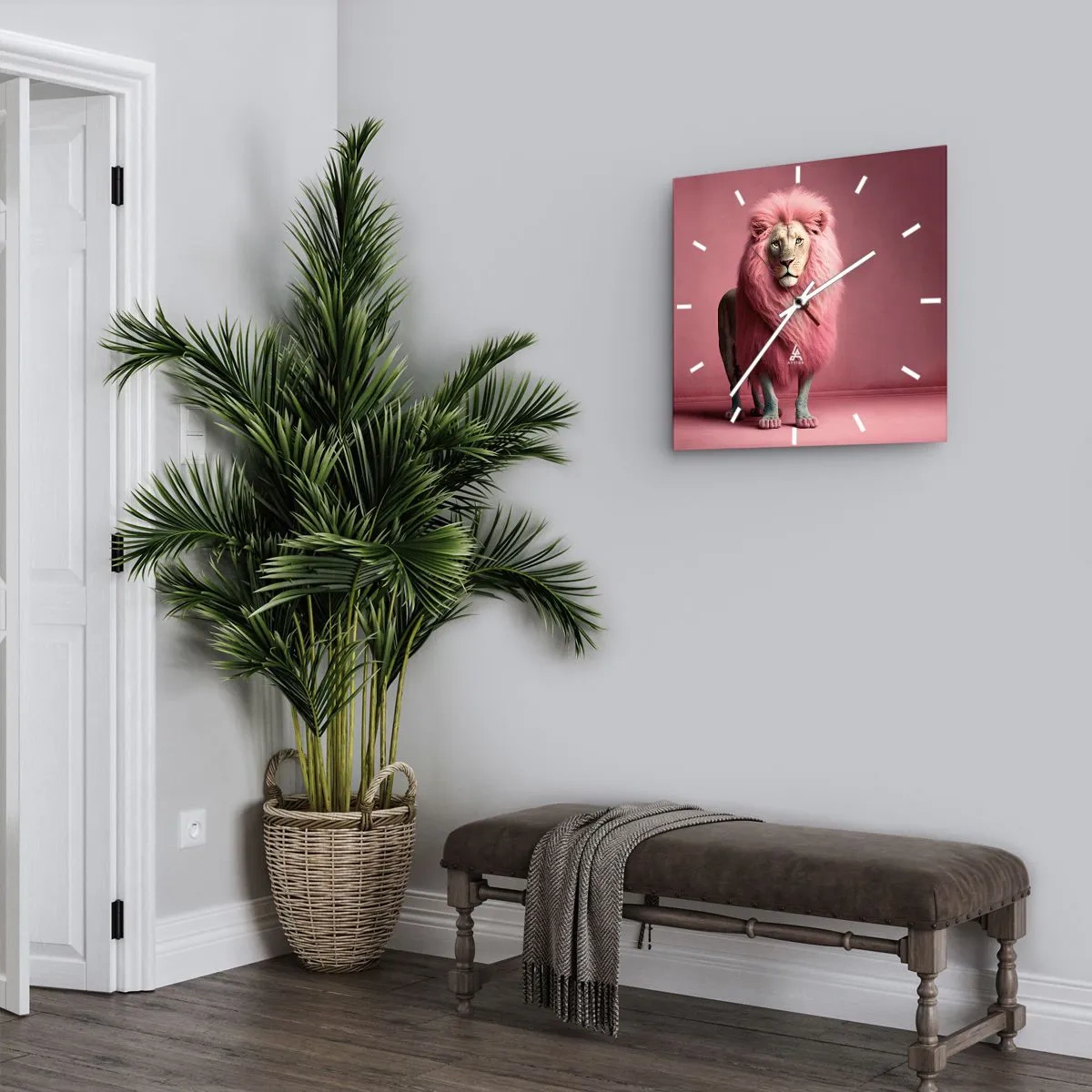 Ceas de perete - Ceas pe sticlă - Și nu-ți mai este frică - 40x40 cm