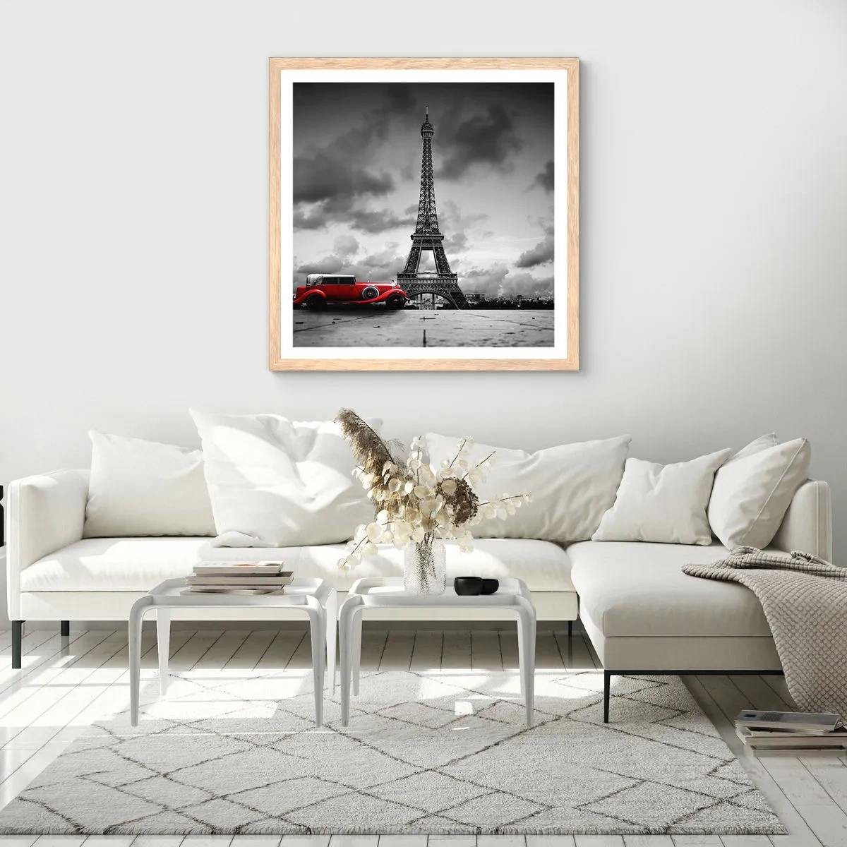 Poster în ramă de stejar deschis - Nu cu mult timp în urmă, la Paris - 50x50 cm