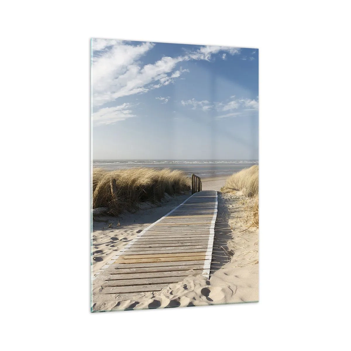Tablou pe sticlă - În spatele dunei, în zumzetul ierbii - 70x100 cm