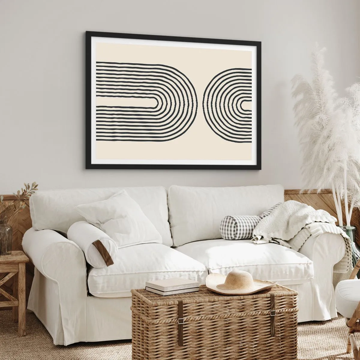 Poster în ramă neagră - În curând... - 70x50 cm