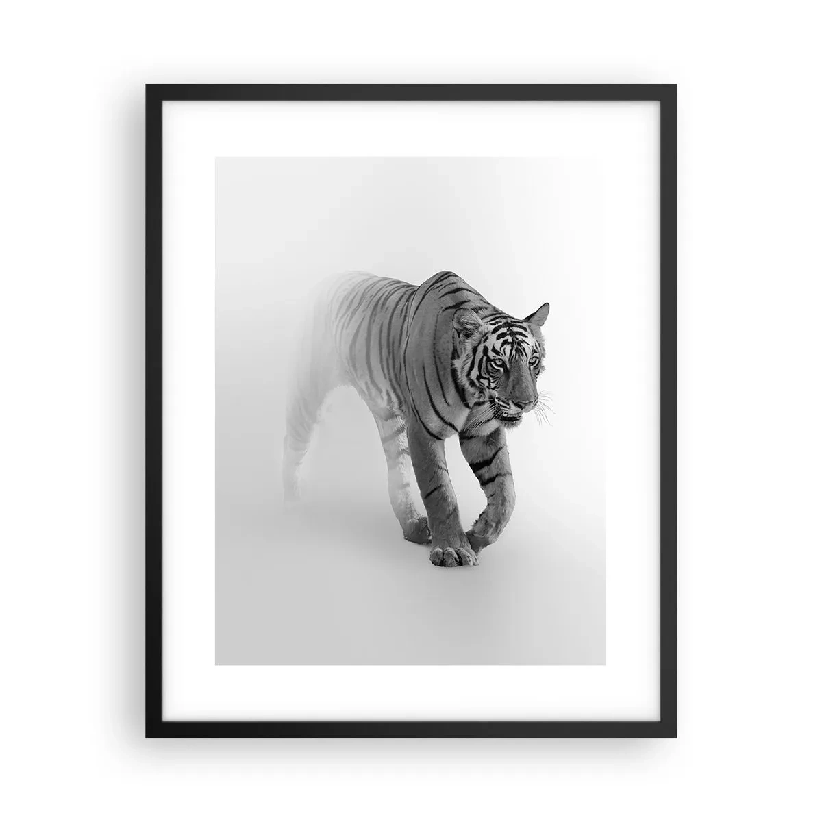 Poster în ramă neagră - De veghe în ceață - 40x50 cm