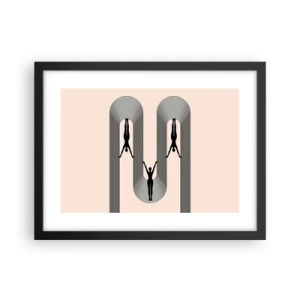 Poster în ramă neagră - Cu susul în jos - 40x30 cm