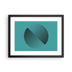 Poster în ramă neagră - Cercul - o variație geometrică - 40x30 cm